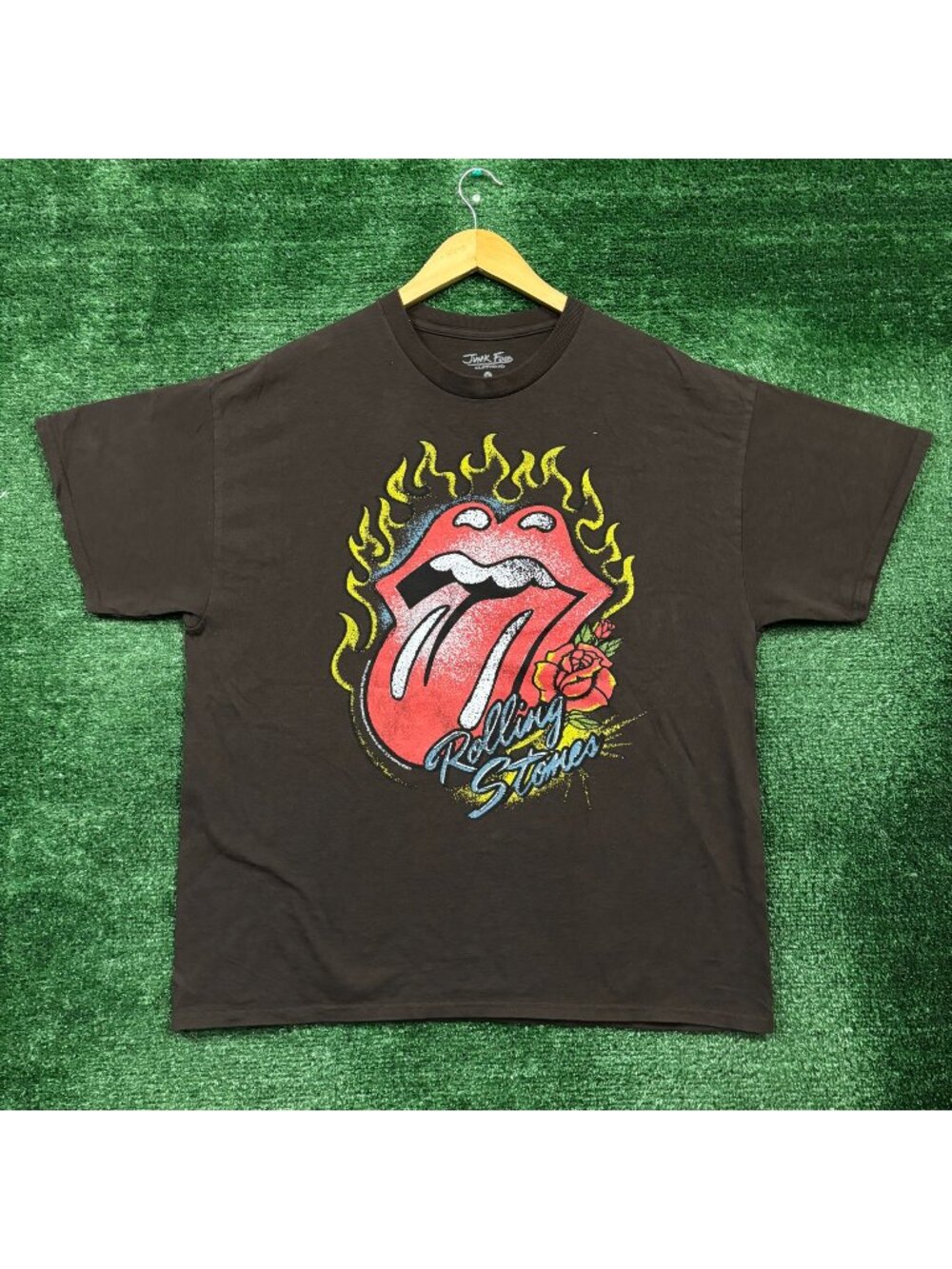 The Rolling Stones Tongue on Fire T-Shirt Size Large